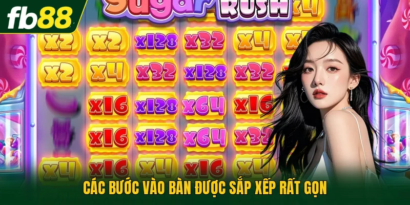 Các bước vào bàn được sắp xếp rất gọn